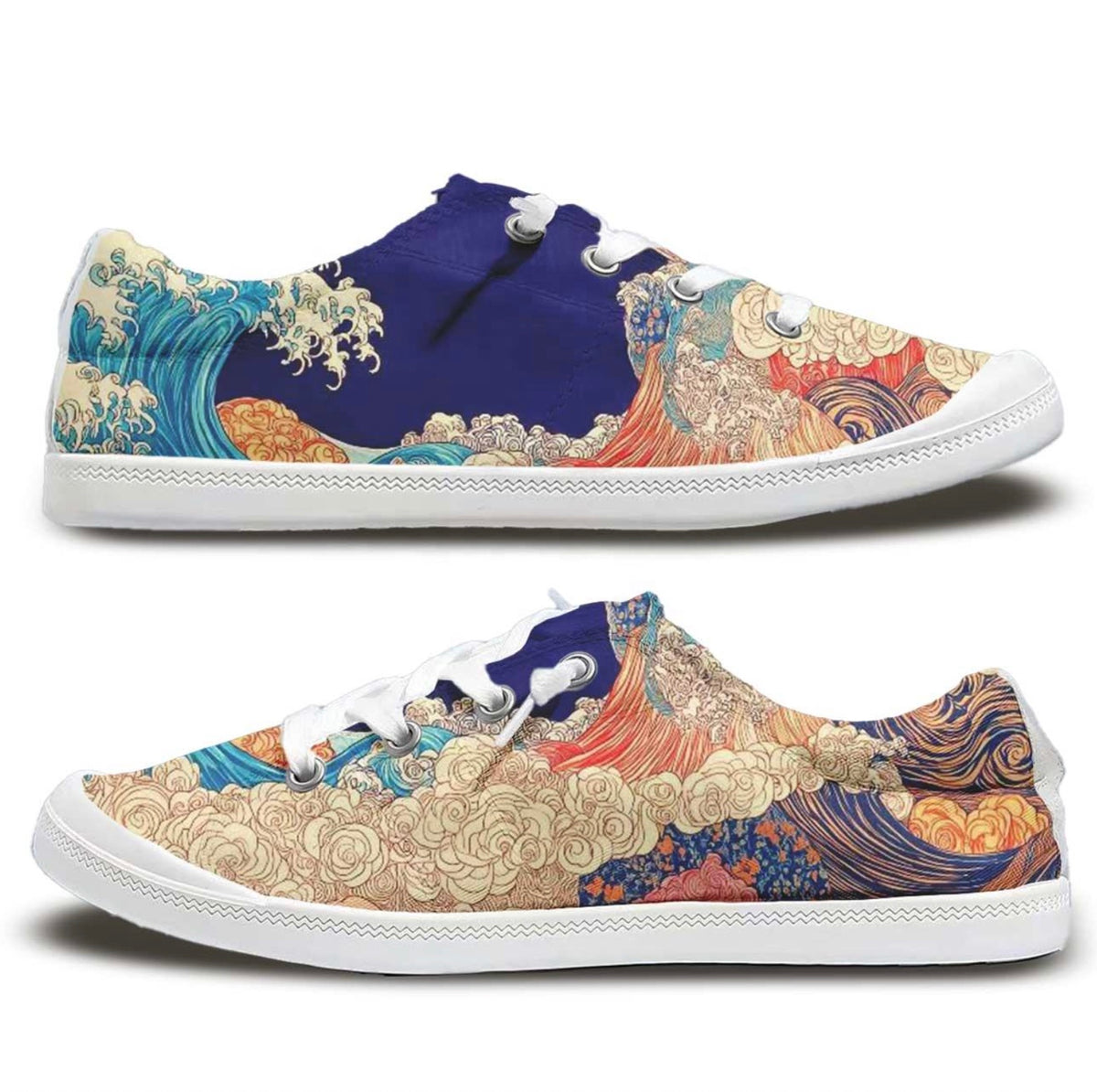 Vintage Pattern Unisex Casual Sneakers