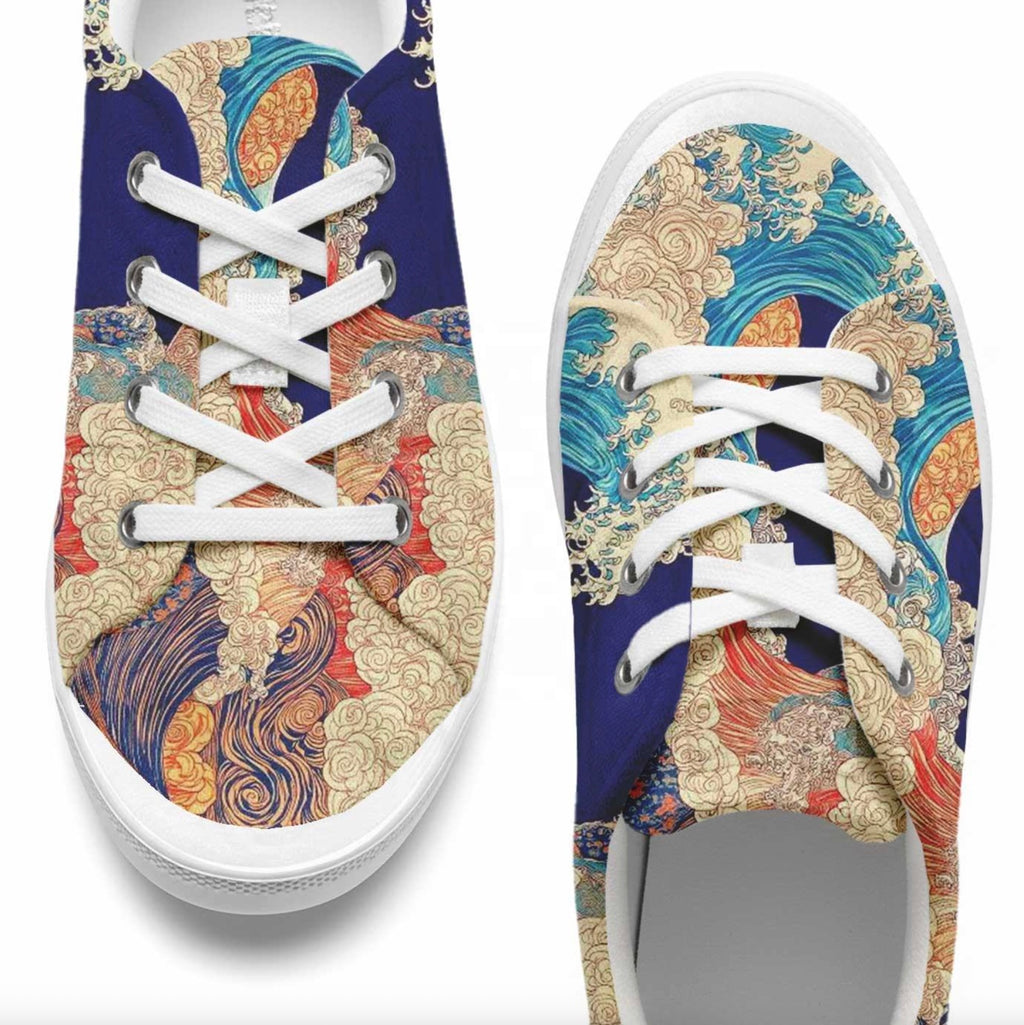 Vintage Pattern Unisex Casual Sneakers
